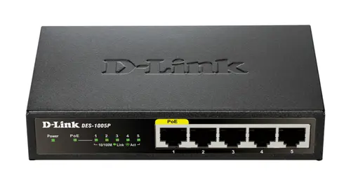 Switch No Gestionable D-Link Des-1005P 5P Ethernet Con 1Poe Sobremesa No Rack