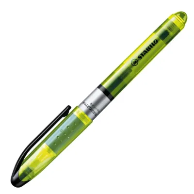 Stabilo Navigator Marcador Fluorescente Amarillo - Trazo 2-5mm - Diseño Delgado con Clip