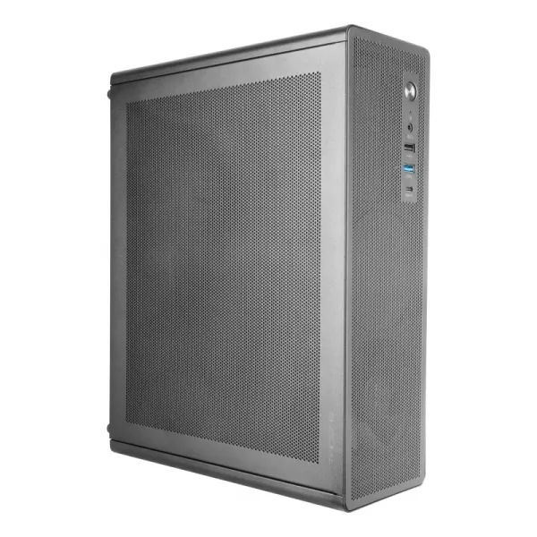 Tacens Aerom Slim 500 Caja Minitorre Ultra Compacta Micro Atx - Ventilador Fdb De 90Mm - Fuente De Alimentacion Tfx 500W - Panel Frontal Y Lateral De Malla - Puerto Usb-A/Usb-C/Audio - 334X272X102Mm - Color Negro