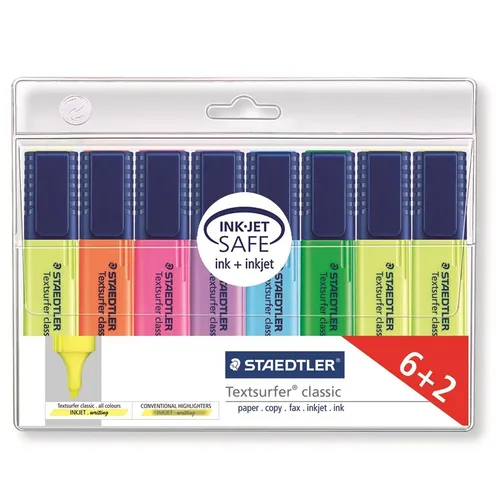 Staedtler Marcador Fluorescente Textsurfer Classic Colores Blíster 6+2 Ud