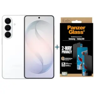 Samsung Galaxy S26 5G 256GB 12GB Blanco + Protector Privacidad Panzer