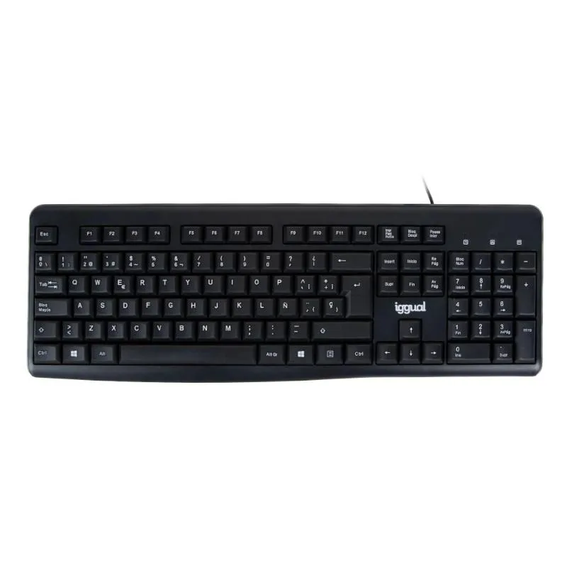 Iggual Teclado Estándar Ck-Basic2-105T Negro