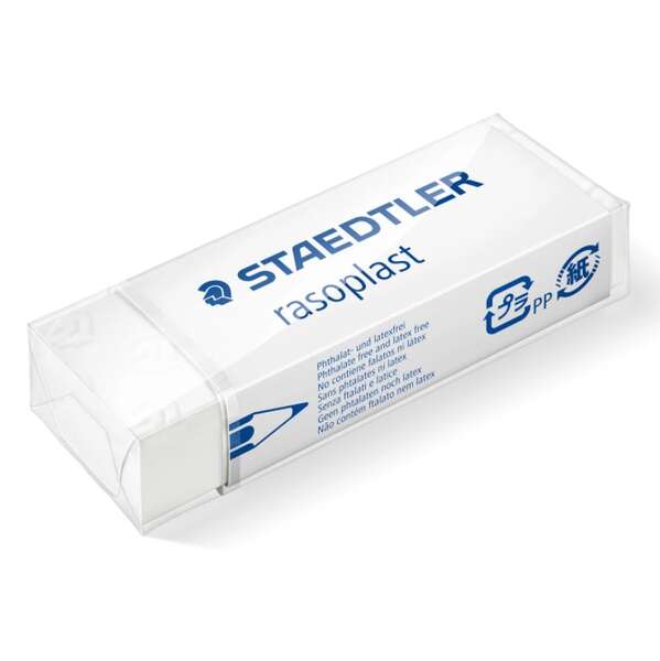Staedtler Rasoplast 526 B20 Goma De Borrar - Borrado De Alta Calidad - Minimos Residuos - Color Blanco