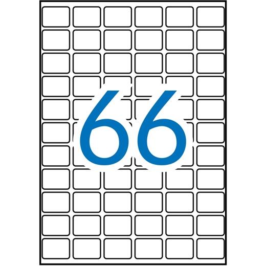 Apli Etiquetas Adhesivas 16X22Mm Manual/Impresión C/Romos 66 X 15H A5 Blanco