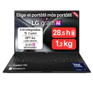 LG Gram U7-258V 16" WQXGA, 32GB RAM, 512GB SSD, Windows 11 Home