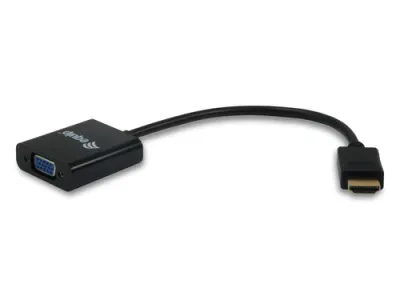 EQUIP Adaptador HDMI Macho a VGA Hembra con Audio Jack 3.5