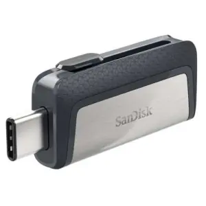 SanDisk Ultra Dual Memoria USB-C y USB-A 32GB - Hasta 150MB/s - Diseño Metálico