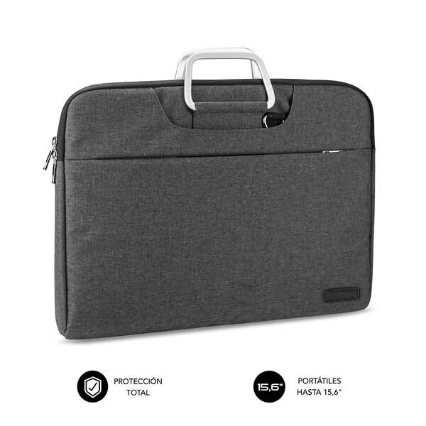 Subblim Funda Para Portatil Business - Diseño Moderno Y Elegante - Compatible Con Portatiles De Hasta 15,6" - Proteccion Total - Color Negro