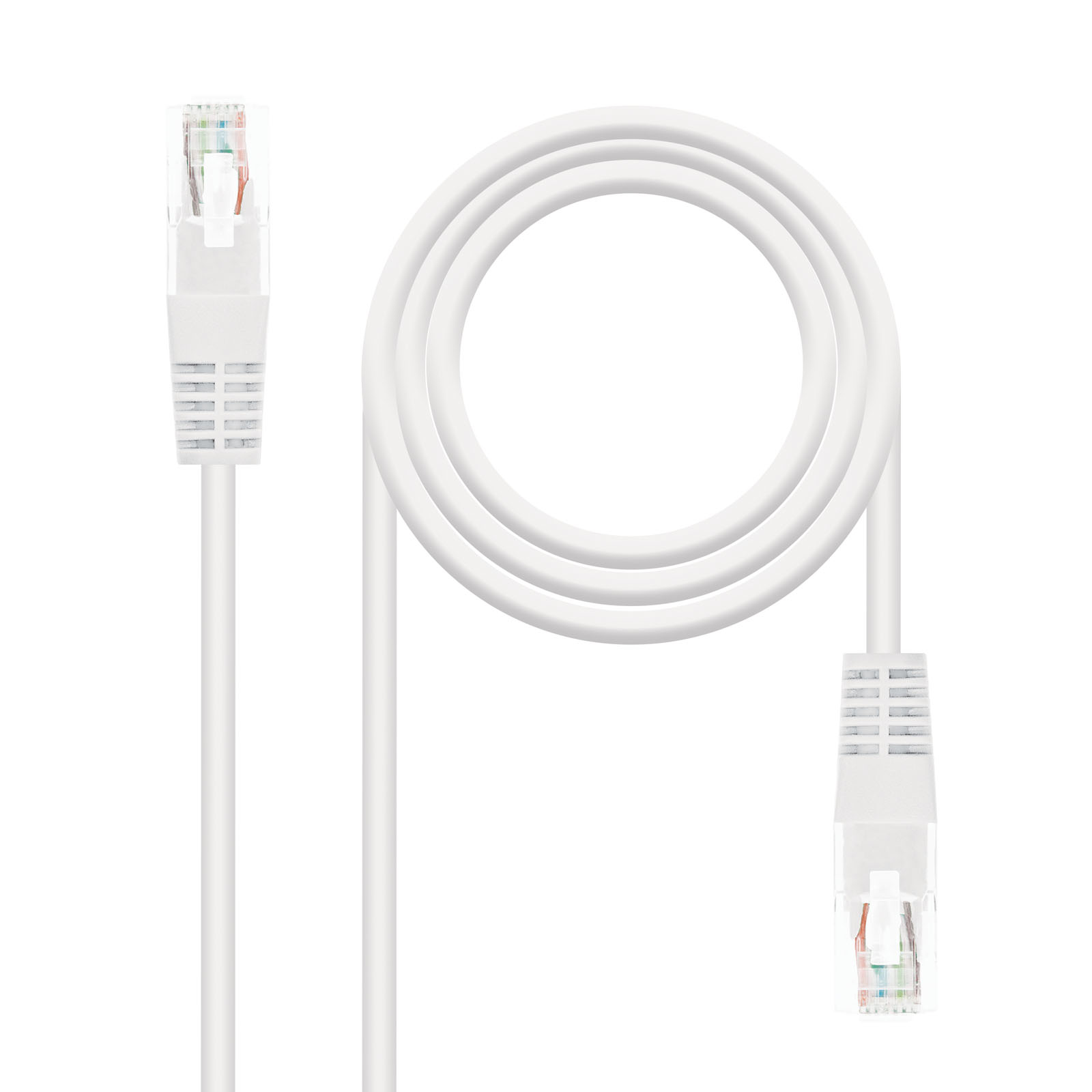Nanocable Cable De Red Latiguillo Rj45 Cat.6 Utp Awg24 0.50M - Color Blanco