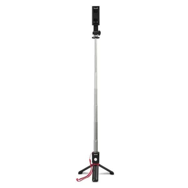 Hama Fancy Stand 70 II Palo Selfie con Trípode y Disparador Bluetooth 5.3, Negro