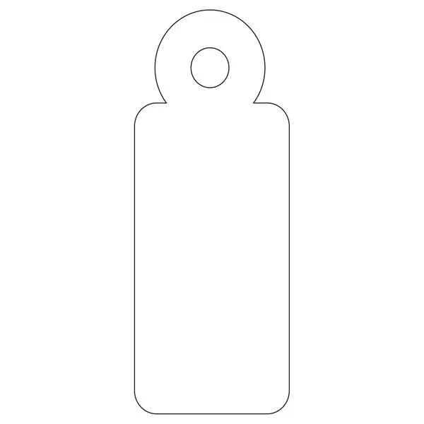 Apli Etiquetas Colgantes Blancas 13 x 34mm - Paquete de 1.000 Unidades