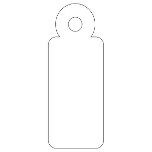 Apli Etiquetas Colgantes Blancas 13 x 34mm - Paquete de 1.000 Unidades