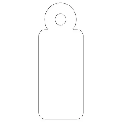 Apli Etiquetas Colgantes Blancas 13 x 34mm - Paquete de 1.000 Unidades