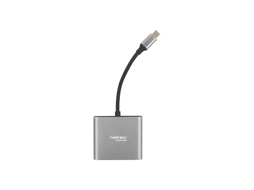 NATEC Fowler Mini Hub USB 2.0 Type-C Gris