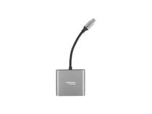 NATEC Fowler Mini Hub USB 2.0 Type-C Gris