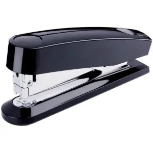 Novus B 7A Grapadora Automática de Sobremesa + Caja de 200 Grapas 24/6 - Grapa hasta 30 Hojas - Color Negro