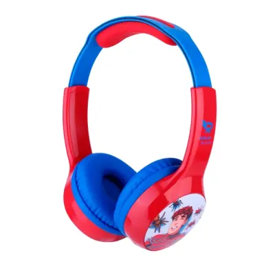 Redlox Hero Auriculares Bluetooth 5.4 - Altavoz 40mm - Batería 200mAh - 16h Autonomía - Rojo y Azul