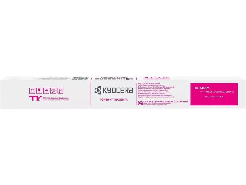 Kyocera Tk8455 Magenta Cartucho De Toner Original - 1T0C2Mbnl0/Tk8455M