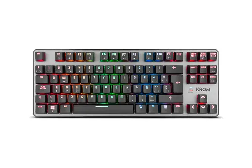 KROM Kernel TKL Teclado Gaming USB Negro