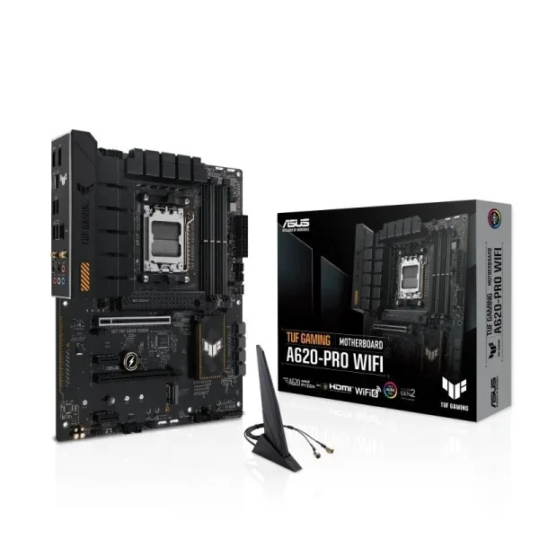 Asus Tuf Gaming A620-Pro Wifi Placa Base Am5 Wi-Fi 6, Bluetooth, M.2, Sata Iii, Pcie, Usb-A, Usb-C, Rj-45, Hdmi - Factor De Forma Atx