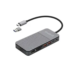 Ewent EW1156 Estación Acopladora USB-C 8 en 1 para Caja SSD