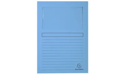 Exacompta Subcarpeta A4 Forever Con Ventana Azul Claro 120g - 100 Unidades