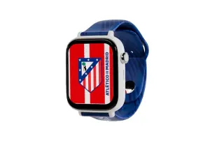 Savefamily Reloj Inteligente Smartwatch Infantil Savewatch Plus Edicion Atletico de Madrid con GPS y Llamada - Correa Silicona Azul