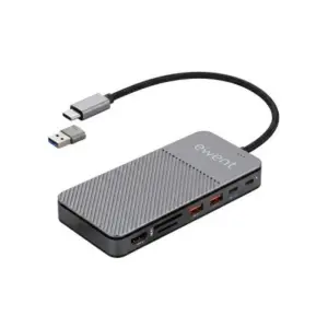 Ewent EW1156 Estación Acopladora USB-C 8 en 1 para Caja SSD