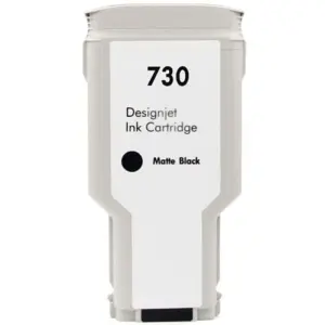 HP 730 Negro Mate Cartucho de Tinta - Reemplazo P2V71A/P2V65A