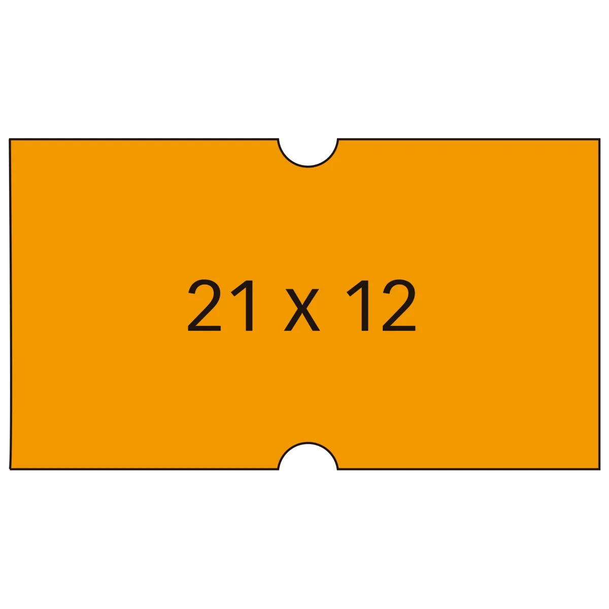 Apli Pack de 6 Rollos de Etiquetas Naranjas 21x12mm para Etiquetadoras 101418 y 101948