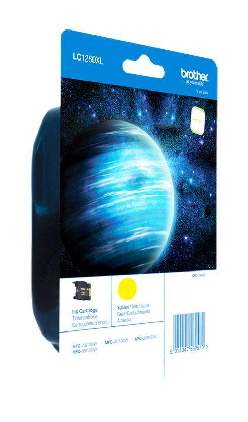 Brother Lc1280Xl Amarillo Cartucho De Tinta Original - Lc1280Xlybp