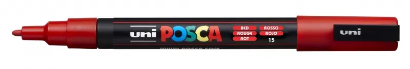 Posca Marcador PC-3M Punta Cónica 0,9 - 1,3 mm Rojo