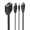 Aisens Cable Conversor HDMI a SVGA + Audio 1.5m - Soporta 1080P - Plug and Play