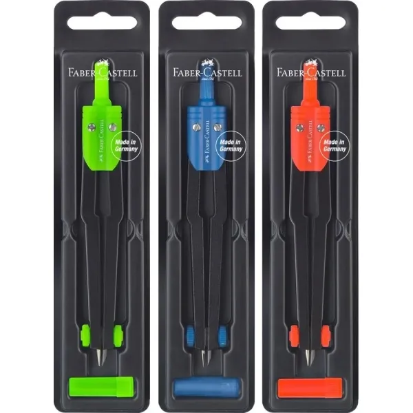 Faber Castell Compás Escolar Surtido 3 Colores