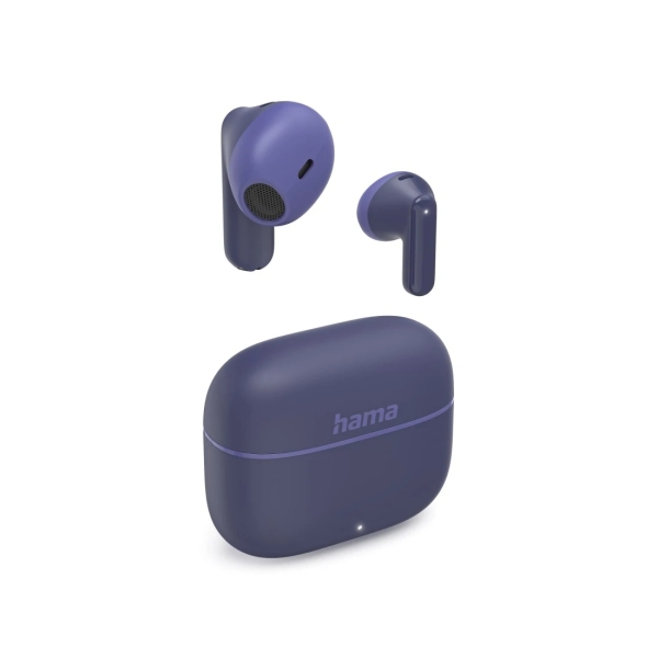 Hama Freedom Light Ii Auriculares Con Microfono Omnidireccional - Bluetooth - Rango 10M - Asistente De Voz - Carga Por Usb-C - Color Azul