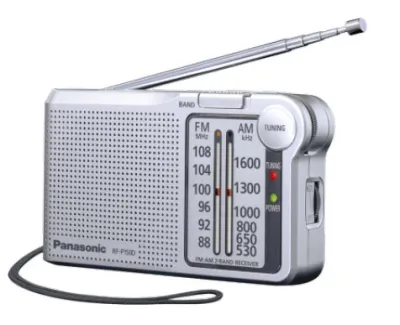 PANASONIC RADIO AM/FM, ALTAVOZ, ENTRADA AURICULARES PLATA