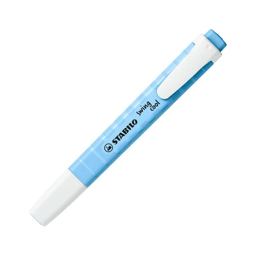 Stabilo Marcador Fluorescente Swing Cool Pastel Azul Caja 10 Unidades