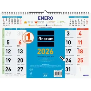 Finocam Calendario De Pared Mixto L-430X310mm Color 2026