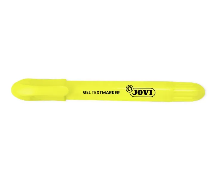 Jovi Gel Textmarker Marcador De Texto Fluorescente - Gel En Seco - No Necesitan Punta - No Traspasan - Secado Rapido - Aptos Para Luz Negra - Color Amarillo