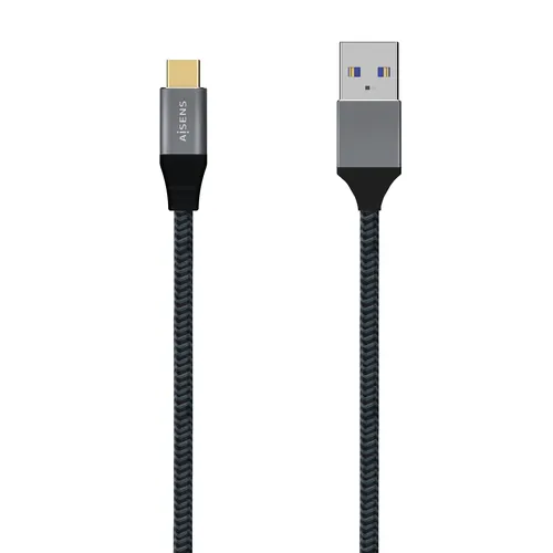 Aisens Cable USB 3.1 Gen 2 Tipo C a Tipo A 10 Gbps 3A 1.0M Color Gris