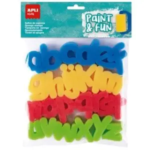 Apli Sellos Paint&Fun Esponja ABC Bolsa de 26 Unidades Surtidos