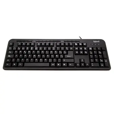 iggual Teclado Multimedia CK-BASIC-120T Negro - Eficiencia y Estilo