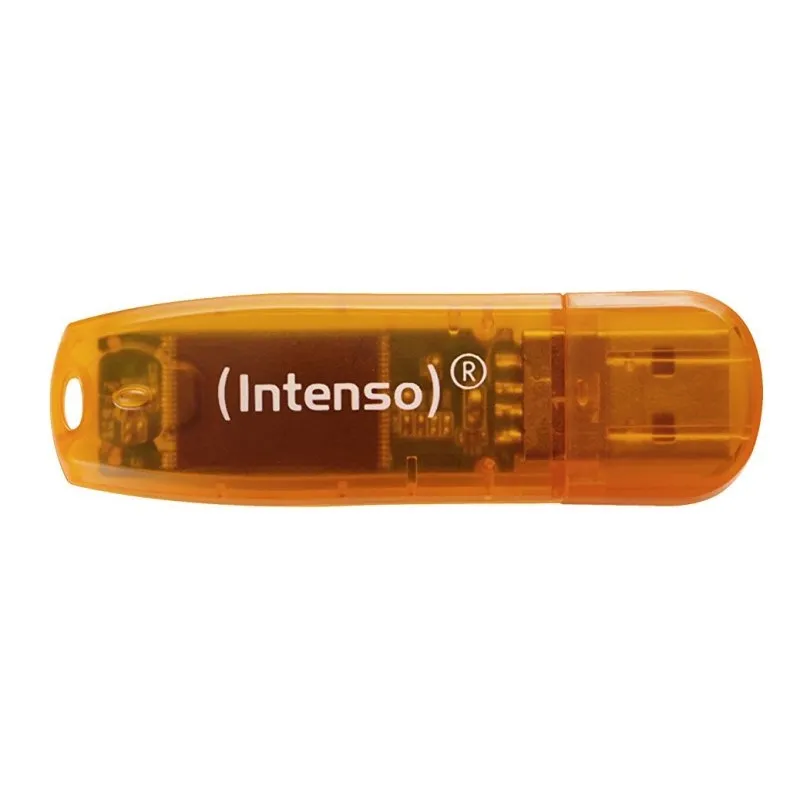 Intenso 3502490 Lápiz Usb 2.0 Rainbow 64Gb Naranja