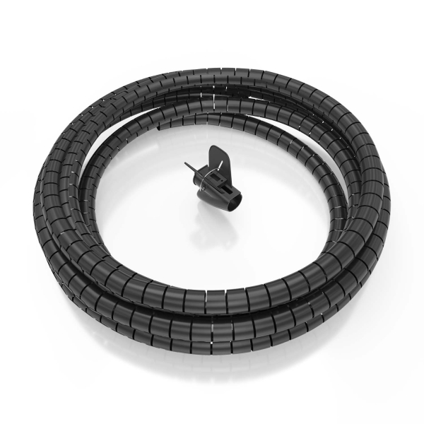 Aisens Organizador De Cable En Espiral 25Mm - 6.0M - Color Negro