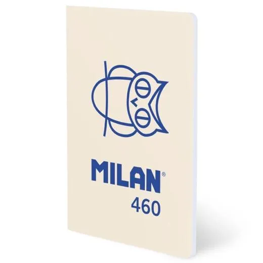 Milan Libreta Grapada A5 24H Papel Blanco 95Gr Liso Colección 460 Since 1918 Beige