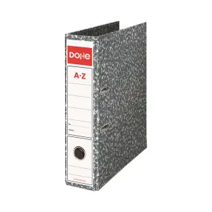 Dohe Archivador Jaspeado A4 Natural 70mm Cartón Forrado Color Gris