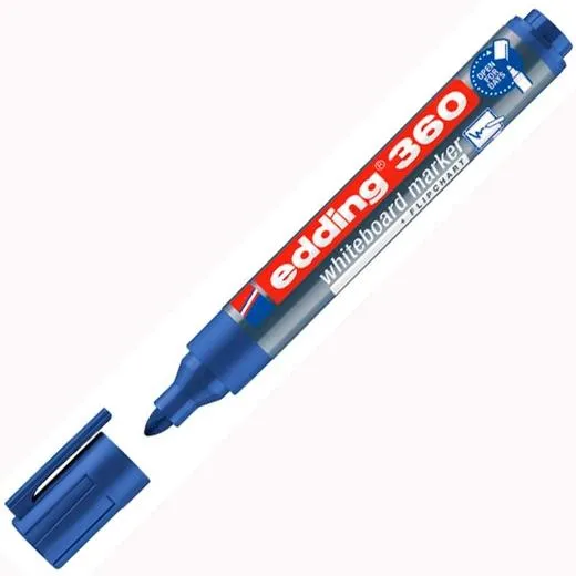 Edding Marcador Pizarra Blanca 360 Rellenable Azul