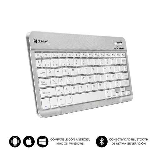 Subblim Teclado Smart Bluetooth Ultrafino 6mm Compatible con Apple, Android y Windows