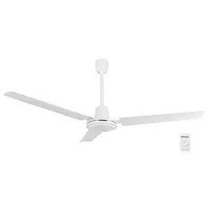 Orbegozo CF 86140 Ventilador de Techo Elegante y Funcional - Interruptor de Pared - 5 Velocidades - Potencia 70W - 140cm de Diametro - Blanco