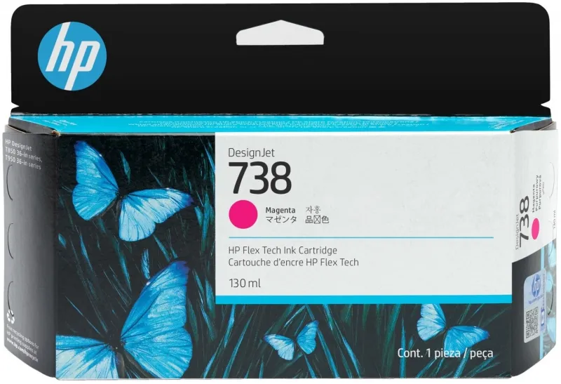 HP Tinta Magenta DesignJet 738